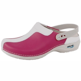 Medische Klomp Gevavi Wash&Go Open Fuchsia Wit