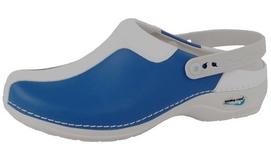Medische Klomp Gevavi Wash&Go Open Licht Blauw Wit