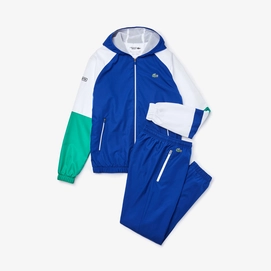 Tracksuit Lacoste Men WH2043 Sport Lightweight Colour-Block Blue / White / Green