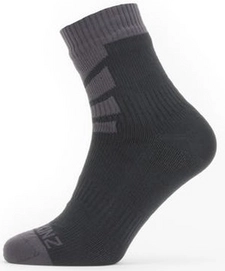 Sok Sealskinz Unisex Waterproof Warm Weather Ankle Length Black Grey