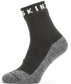 Sok Sealskinz Unisex Waterproof Warm Weather Soft Touch Ankle Length Black Grey White