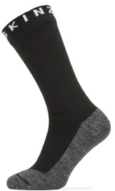 Sok Sealskinz Unisex Waterproof Warm Weather Soft Touch Mid Length Black Grey Marl White