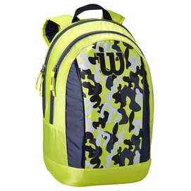 Tennisrucksack Wilson Junior Backpack Wild Lime Grey Black Kinder