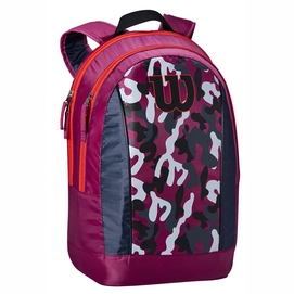 Tennisrucksack Wilson Junior Backpack Purple Red Kinder