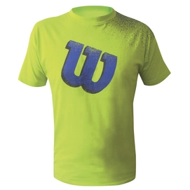 Tennisshirt Wilson Men Spray W Tee Solar Lime