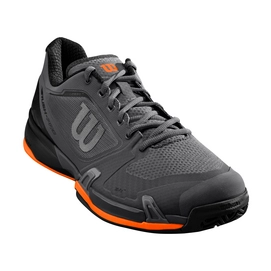 Tennis Shoes Wilson Men Rush Pro 2.5 Magnet Black Shocking Orange