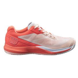 Tennis Shoes Wilson Women Rush Pro 3.5 Clay Tropical Peach Hot Coral White