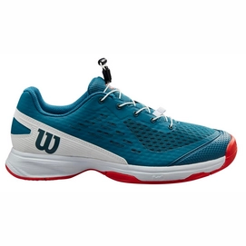 Tennisschuhe Wilson Rush Pro Jr 4.0 Ql Blue Coral Kinder-Schuhgröße 35