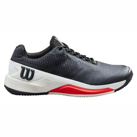 Chaussures de Tennis Wilson Men Rush Pro 4.0 Clay Black White Poppy-Taille 42,5