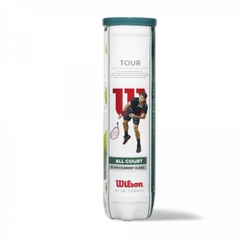 Tennisbal Wilson Tour All Court Yellow (4-Tin)