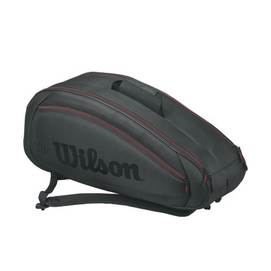 Tennistasche Wilson Federer Team 6 Pack Schwarz Rot