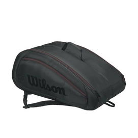 Tennis Bag Wilson Federer Team 12 Pack Black Red