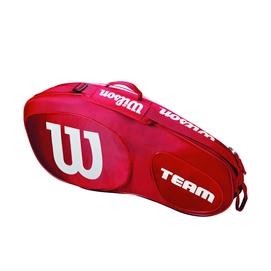 Tennistasche Wilson Team III 3 Pack Red White