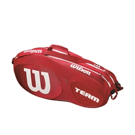 Tennistasche Wilson Team III 6 Pack Red White