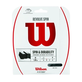 Cordage de Tennis Wilson Revolve Spin 16 Set Black 1.30mm/12m