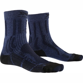Walking Socks X-Socks Women Trek X CTN Blue Black-Shoe size 2.5 - 3.5