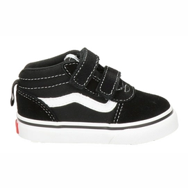 Sneakers Vans Toddler Ward Mid V Suede Canvas Black White-Shoe size 22