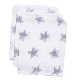 Washandje Briljant Hydrofiel Robin Grijs (set van 3)