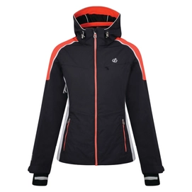 Ski Jas Dare2B Women Inventor Jacket Ebony Grey Flery Coral