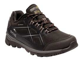 Walking Shoes Men Regatta Kota Thermo Low II Black Burnt Salmon