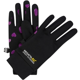 Handschoenen Regatta Grippy Gloves Black Violet