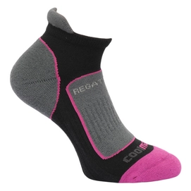 Socks Regatta Womens Trail Runner Black Vivid Viola