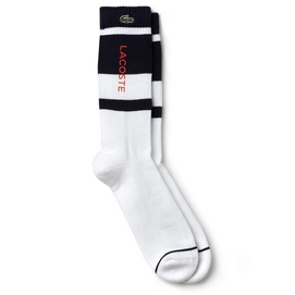 Chaussettes de Tennis Lacoste White Navy Blue