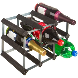 Weinregal RTA Wineracks Verzinkt 9 Flaschen 3x2 Black Ash XL