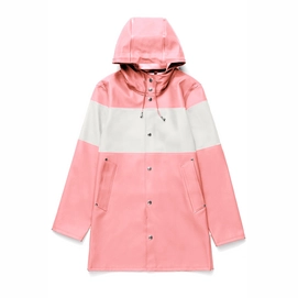Regenmantel Stutterheim Damen Mosebacke Stripe P. Pink Weiß