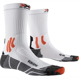 Laufsocken X-Socks Run Epic Weiß Orange-Schuhgröße 35 - 38