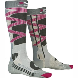 Skisocken X-Socks Ski Control 4.0 W Grau Holzkohle Damen-Schuhgröße 41 - 42