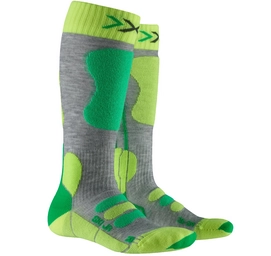 Skisocken X-Socks Ski 4.0 Grau Grün Kinder
