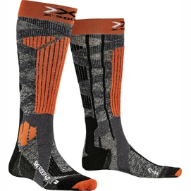 Chaussettes de Ski X-Socks Ski Rider 4.0 Grey Orange-Taille 45 - 47