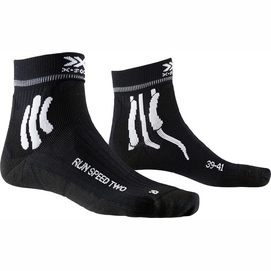 Hardloopsokken X-Socks Men Run Speed Two Black-Schoenmaat 35 - 38