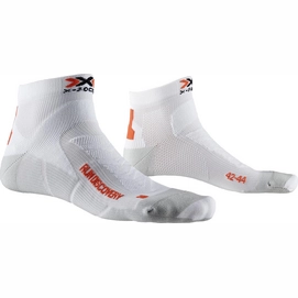 Laufsocken X-Socks Run Discovery Weiß Grau Herren-Schuhgröße 39 - 41