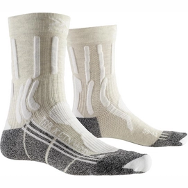 Walking Socks X-Socks Women Trek X CTN White Grey