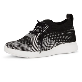 Sneakers FitFlop Marble Knit Slip-On Black White