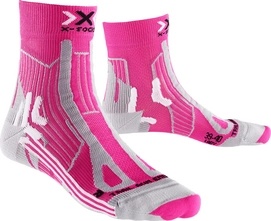 Hardloopsokken X-Socks Trail Energizer Lady Pink Pearl Grey