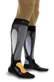 Ski Socks X-Socks Ski Carving Ultralight Black Orange