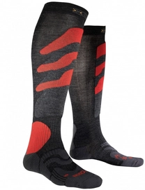 Skisokken X-Socks Ski Precision Anthracite Red