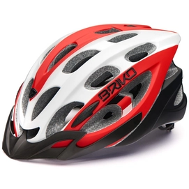 Fietshelm Briko Quarter Red White Black
