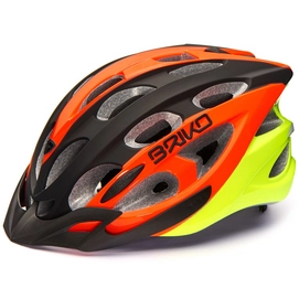 Fietshelm Briko Quarter Black Orange Yellow