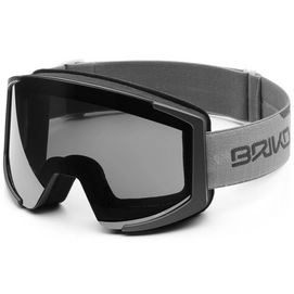 Ski Goggles Briko Lava XL 2 Lenses Matte Smoke Grey Silver Mirror / Pink