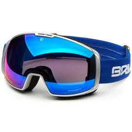 Ski Goggles Briko Nyira Free Fighter 7.6 2 Lenses Silver Blue Mirror / Pink