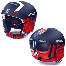Skihelm Briko Faito USSA Matt Blue White Red