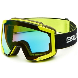 Skibril Briko Lava Fis 7.6 2 Lenses Matt Black Yellow Blue Mirror / Pink