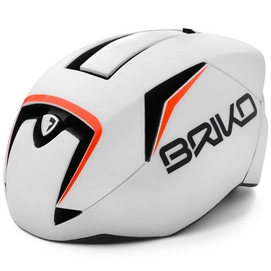 Fietshelm Briko Gass Fluid Inside White Orange Fluo