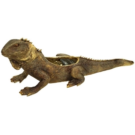 Bloempot HD Living Iguana Gold 14,2 x 44,2 x 14,8 cm