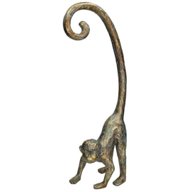 Ornament HD Living Monkey Gold 12 x 25 cm