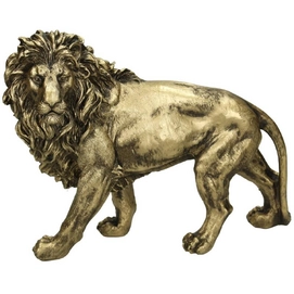 Ornament HD Living Lion Gold 12 x 29 cm
